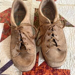 Skechers Tan Suede Comfort Sneakers